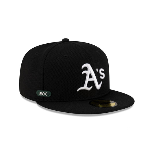 Oakland Athletics 2025 Clubhouse Black 59FIFTY Fitted Hat