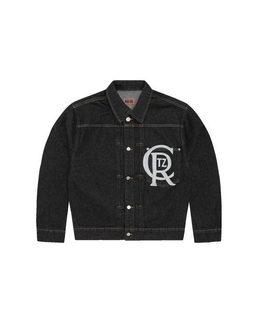 Corteiz Crest Chainstitch Denim Stitch - "Washed Black"
