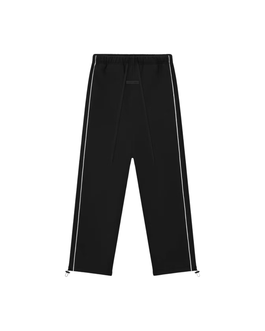 Fear of God Essentials Relaxed Fleece Piping Sweatpant - "Black/White"
