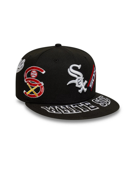 New Era Chicago White Sox MLB All Over 59FIFTY Fitted Cap - "Black"