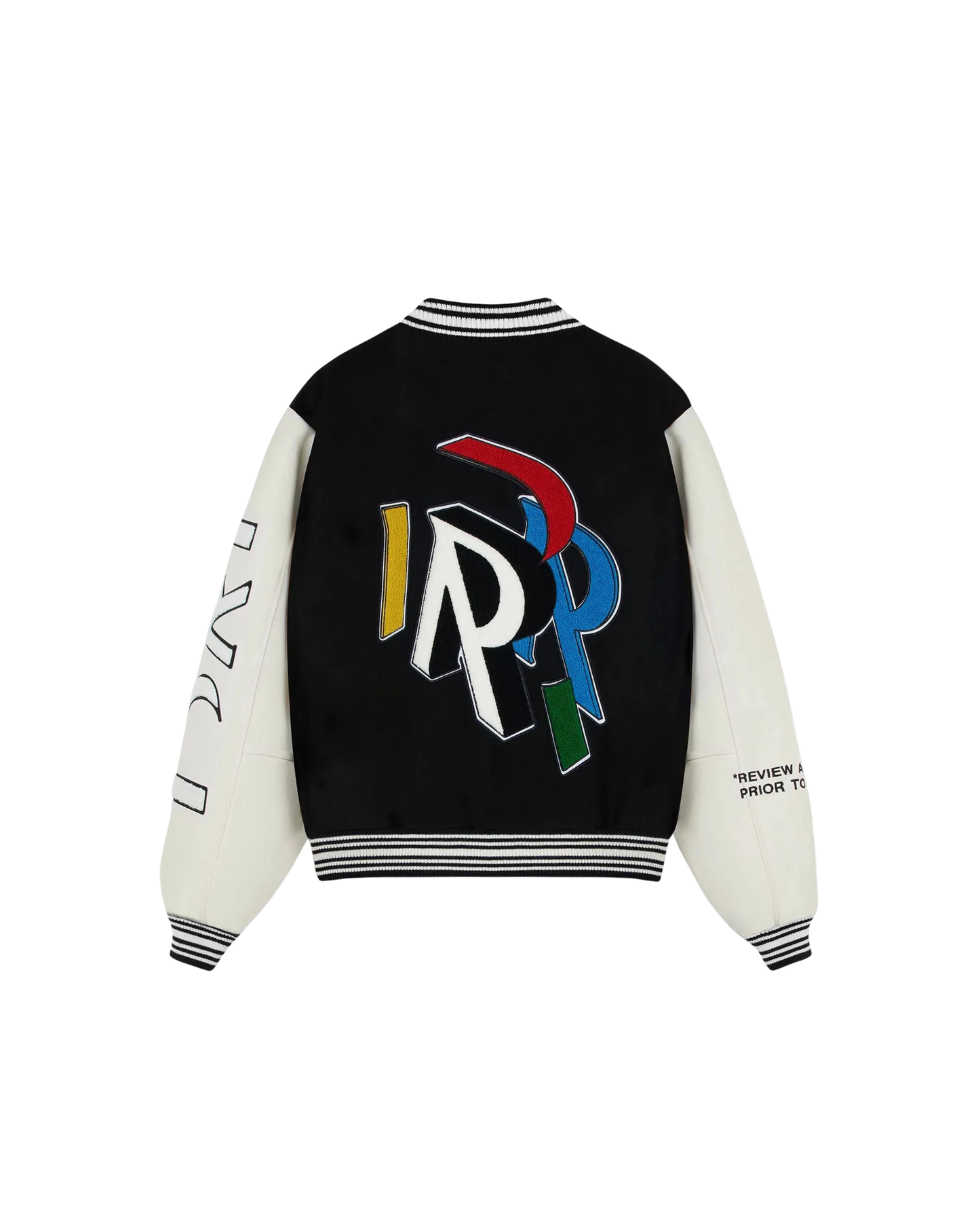 Represent Initial Varsity Jacket - "Black"