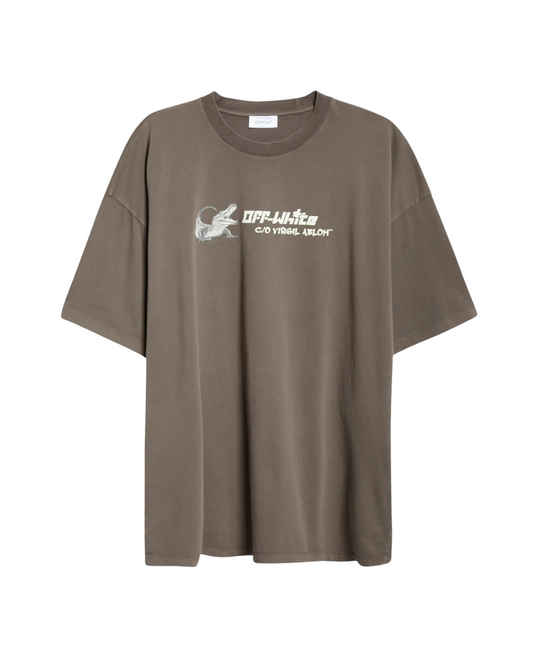 Off-White WHT Crocodile Graphic T-Shirt
