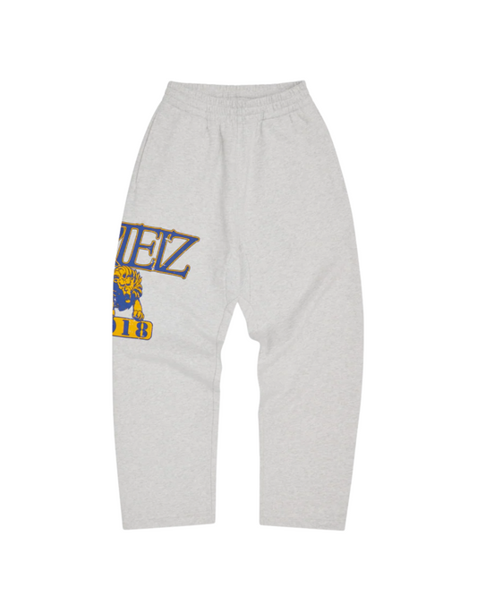 Corteiz Lion Open Hem Sweatpant - "Light Heather"