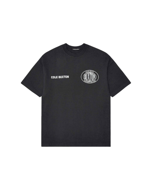 Cole Buxton Double Logo Sports T-shirt - "Vintage Black"