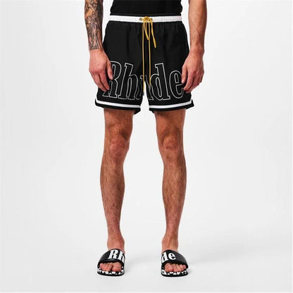 Rhude Basketball Swim Short - "Black "