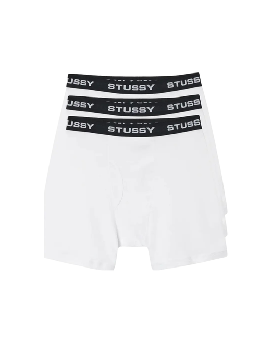 Stussy Boxer Briefs - "White"