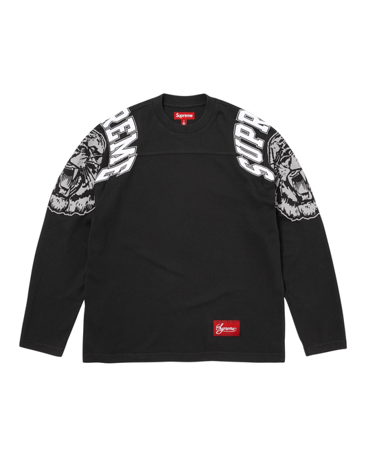 Supreme Mascot Long-Sleeve Football Top - "Black"